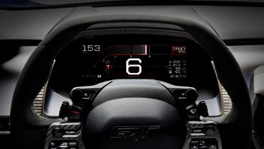 All-New Ford GT Supercar’s Digital Instrument Display 